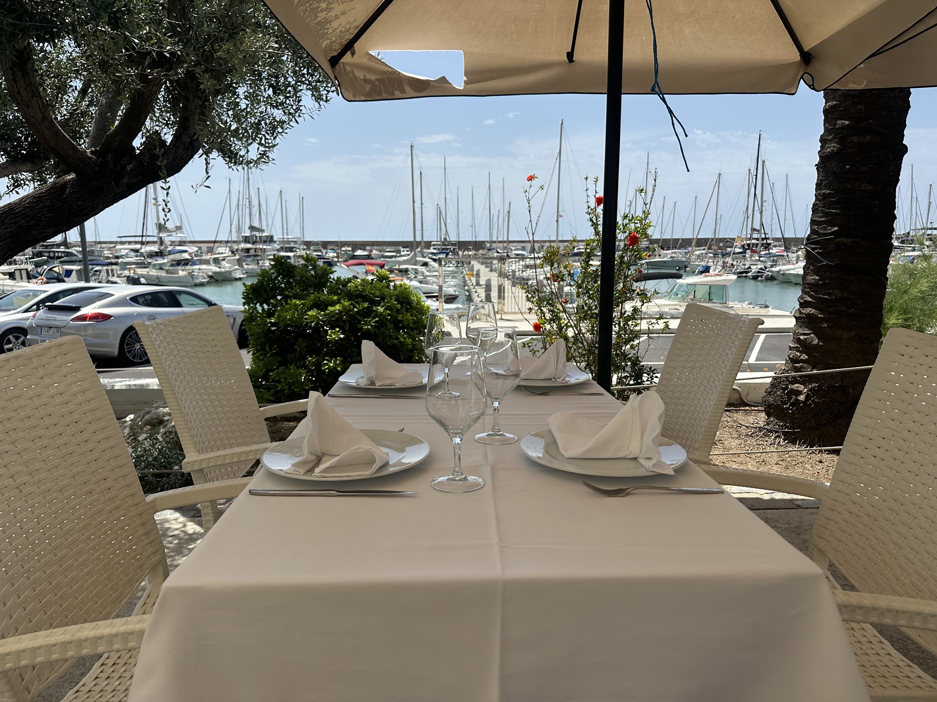 Terraza exterior Abrasa Berri Port Ginesta